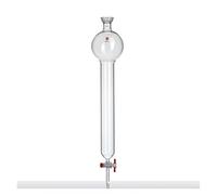 Columna de cromatografía flash con esfera de almacenamiento, sin placa de, junta de molienda de bolas 35/20, apertura de válvula de PTFE de 2 mm, C38(C382620)