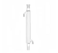 Columna de destilación recta de borosilicato, 100-250 mm, junta 14-29 x 2, condensador de tubo con puerto for experimentos(H150mm14X14mm)