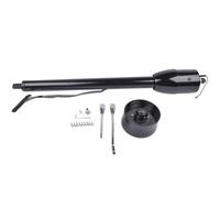 Columna de dirección inclinable Street Hot Rod de 32 pulgadas, cambio de piso, manual pintado en negro, sin llave