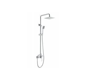 Columna de diseño moderno para ducha con una barra extensible de acabado cromado Art de Imex - Plateado / Latón / Imex