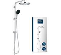 Columna de ducha con mezclador termostático - Ahorro de agua - GROHE Vitalio Start System 250 - Negro mate - 266772431