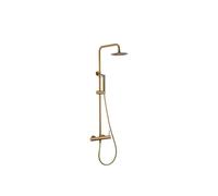 Columna de ducha con monomando integrado de acero inoxidable y acabado en oro cepillado Monza de Imex - Oro / Latón / Imex