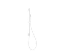 Columna de ducha de mano y barra recta vertical fabricada en latón con acabado blanco mate TRES