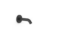 Columna de ducha de pared con acabado negro mate y toma de agua regulable en profundidad Complementos Tres