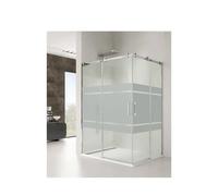 Columna de ducha termostática en latón con acabado negro mate de GME - 105 a 110 cm / 85 a 90 cm