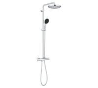 Columna de ducha termostático con grifo vitalio start 250 de 113,2 cm de alto en color gris