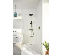 Columna de ducha termostático con grifo vitalio start thm de 113,2 cm de alto en color negro