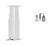 Columna de elevación eléctrica 200kg capacidad 10mm/s plataforma control remoto, elevadora, grúa(Silver-80KG 30MMS; 760mm Trip; DC24V-HALL)