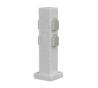 Columna de enchufe de jardín POCK para exterior IP44 4 vías gris (aspecto