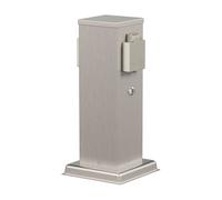 Columna de enchufes para jardín POLLY IP44, doble, con toma Schuko y sensor