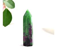 Columna de epidota de cristal natural Punto de cristal Cuarzo Decoración mineral Reiki Piedra curativa Obelisco Varita Decoración para el hogar Regalo de bricolaje-Epidota Column_60-70mm