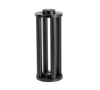 Columna de extensión de montaje ecuatorial de aleación de aluminio 200mm/300mm Sección de refuerzo para EQ3 EQ5 Telescopio Astronómico Adaptador de aumento de trípode Negro (300 mm negro)