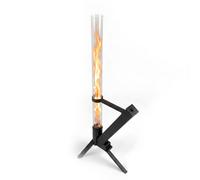 Columna de fuego antorcha de pellets chimenea exterior jardín acero inoxidable