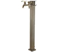 Columna de Fuente de Agua para jardín con Sistema anticongelante para Exteriores, Grifo Vertical Independiente, diseño Cuadrado para Montaje en Suelo, riego sin Escarcha
