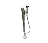 Columna de grifo de jardín de acero inoxidable, 100 cm, resistente a la intemperie, fuente de agua vertical duradera para paisajismo elegante y decoración de jardín