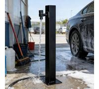 Columna de grifo de pedestal para jardín, hidrante de jardín a prueba de heladas, cuadrado de hidrante de agua para exteriores, grifo exterior de pie para riego de pastos(Style 5,Height: 80cm/31.5in)