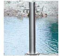 Columna de Grifo Exterior de Acero Inoxidable, Soporte de Agua para jardín con Grifo anticongelante para hidrante de Patio y Manguera, Poste de Fuente de Agua montado en