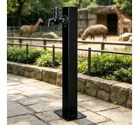Columna de grifo para exteriores a prueba de congelación, grifo de agua estancado junto a la piscina de acero inoxidable, hidrante de patio para terraza de villa, 60/95cm alto