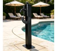 Columna de grifo para exteriores a prueba de congelación, grifo de agua estancado junto a la piscina de acero inoxidable, hidrante de patio para terraza de villa, 60/95cm alto