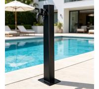 Columna de grifo para exteriores a prueba de congelación, grifo de agua estancado junto a la piscina de acero inoxidable, hidrante de patio para terraza de villa, 60/95cm alto