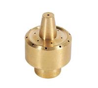 Columna de latón, Fuegos Artificiales, Fuente de Agua, Boquilla, rociador, Fuente de Estanque de jardín Dorado, Cabezal de rociado de Agua, Accesorios de nebulización de riego (1/4 ")