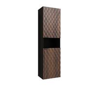 Columna de pared 2 puertas nevia madera y negro