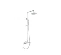 Columna de pared para ducha empotrada de diseño moderno en color blanco mate stick Milos de Imex