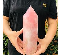 Columna de varita de obelisco de cuarzo rosa rosa naturalSe puede utilizar for (Tamaño : 700g) Inicio Colecciones (Size : 700g)