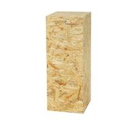 Columna decorativa OSB, columna de flores para salón, soporte para plantas, decoración de pedestal, diseño loft, base estable, aspecto natural, 80 x 30 x 30 cm