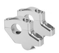 Columna del Manubrio Elevador De Manillar para Motocicleta para NC750X, Kit De Extensión De Altura Ajustable, Soporte De Bloque De Elevación. Pivote Manubrio(Plata)