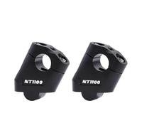 Columna del Manubrio Elevador De Manillar para Motocicleta para NT1100 2023, Kit De Extensión De Altura, Ajustador De Desplazamiento Y Soporte De Elevación. Pivote Manubrio(Negro)