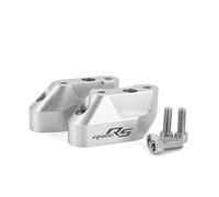 Columna del Manubrio Elevador De Manillar para Motocicleta para R1200RS 2015-2020 R1250RS 2019-2021 con Kit De Abrazadera Ajustable Pivote Manubrio(Plata 1)