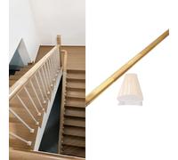 Columna final de balaustre de madera para pasamanos de escalera, poste de soporte de barandilla, barandillas de protección de ático, escalones de sótanos