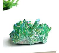 Columna Galvanizada De Racimo De Cuarzo Natural, Cristales En Bruto, Mineral De Reiki Para Adornos, Acuario, Decoración Del Hogar, Piedra Curativa,Racimo De Cuarzo,30-60g