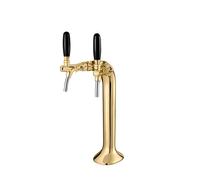Columna Grifo Cerveza Dorado 2 Vías Elegante
