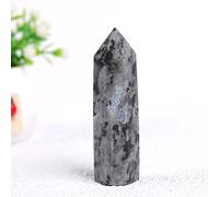 Columna hexagonal de cristal de fresa con punta de cristal natural, adorno mineral, colección y decoración del hogar, 1 unidad, blanco cremoso, 50-60 mm