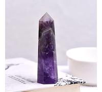 Columna hexagonal de cristal de fresa con punta de cristal natural, adorno mineral, colección y decoración del hogar, 1 unidad, chocolate, 50-60 mm