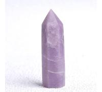 Columna hexagonal de cristal fresa con punta de cristal natural, colección de varita y decoración del hogar, 1 unidad, caqui oscuro, 50-60 mm