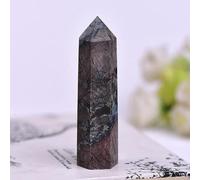 Columna hexagonal de cristal fresa con punta de cristal natural, colección de varita y decoración del hogar, 1 unidad, blanco, 61-70 mm