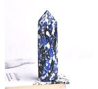 Columna hexagonal de cristal fresa con punta de cristal natural, colección de varita y decoración del hogar, 1 unidad, marrón, 61-70 mm