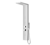 COLUMNA PANEL IDROMASAJE DE ACERO inox CEPILLADO HANTIHUELLAS ABS