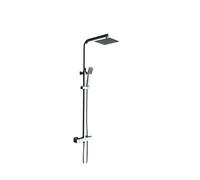 Columna termostática para ducha con un grifo integrado fabricado en latón Vigo de Imex - Plateado / Latón / Imex