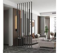 Columnar Separador de habitación de piso a techo, pantalla de privacidad independiente de metal para pasillo interior, decoración de escaleras, panel de pared de división Simplicity
