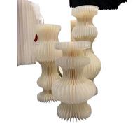 Columnas de Papel Plegable Pastel zócalo Stands , Pedestal de Pilar Romano de cartón for decoración de Fiestas, Bodas y cumpleaños(F3pcs)