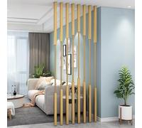 Columnas divisoras de habitación independientes, pantalla de privacidad con listones de metal para división flexible del espacio en dormitorio, sala de estar, oficina y entrada