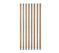 Columnas Divisorias De Madera 8 Piezas con Pies Ajustables Y Paneles Pared DIY Columna Divisoria Oficina, Adecuados For Entrada(Color 4,120cm/47.2in/3.93ft)