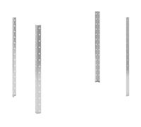 Columnas esquineras CustomLine eurokraft pro, para carro auxiliar de montaje, acero inoxidable