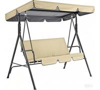 Columpio ajustable para jardín, cojín extraíble, cómodo banco de patio al aire libre, perfecto para relajarse junto a la piscina o porche, ideal para espacios al aire libre