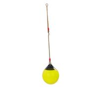ＡＷＨＡＯ Columpio Asiento Cuerda Exterior Kit Completo para Colgar en Ramas Incluye Piezas Resistentes Material PE Apto para Uso Familiar en Jardines Patios, Amarillo