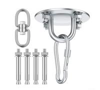 Columpio colgante, 450 kg de acero inoxidable 304 de alta resistencia, hebilla de seguridad con gancho para saco de arena, soporte giratorio para silla